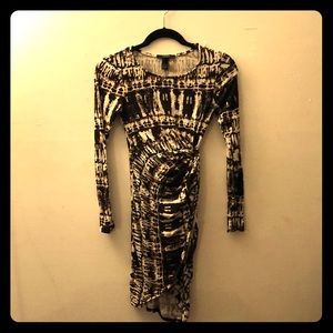 Abstract printed dress